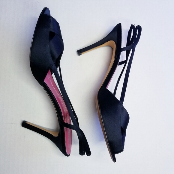 🌸 Kate Spade | Black Strap‎ Heel Sandals, size 9, Black - Picture 2 of 9